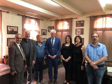  مؤسّسة "محمود درويش للإبداع" في الجليل تستضيف السّفير الهولنديّ ومرافقيْه